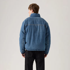 Briggs Short Puffer Jacket - Morning Jazz - Dark Wash