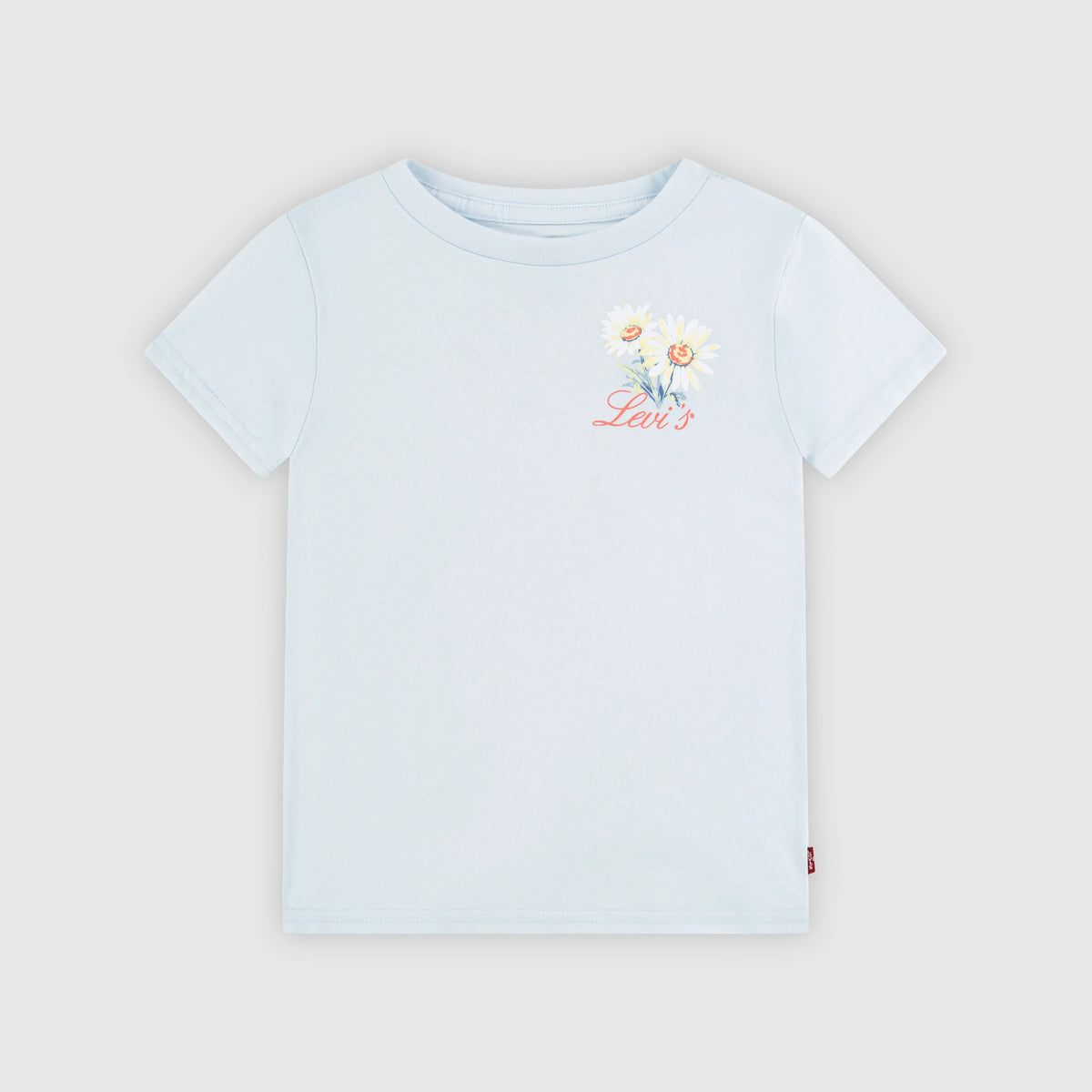 Short Sleeve Floral Stamp Graphic Tee Little Girls 4-6 - Country Air - Multi-Color