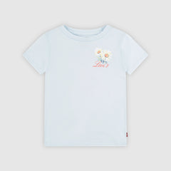 Short Sleeve Floral Stamp Graphic Tee Little Girls 4-6 - Country Air - Multi-Color