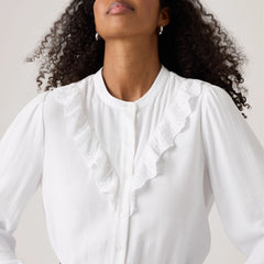 Jane Eyelet Blouse - Bright White