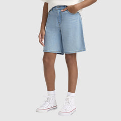94 Baggy Denim Shorts Big Girls 7-16 - Heat Wave - Light Wash