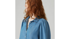 Journey Western Shirt - Bright Mid Stone - Medium Wash