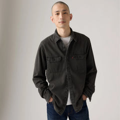 Jackson Worker Overshirt - Cosmo Washed Plaid - Black