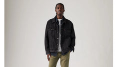 Relaxed Fit Trucker Jacket - Superior - Black