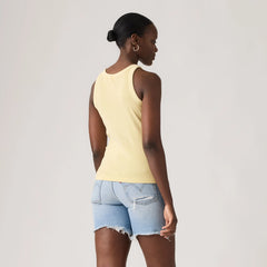 Garment Dye Essential Racer Tank Top - Garment Dye - Yellow