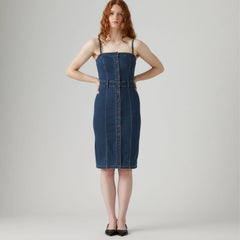 Denim Bustier Dress - Upper East Side - Blue