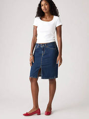 Low Midi Skirt - Longer Days - Medium Wash