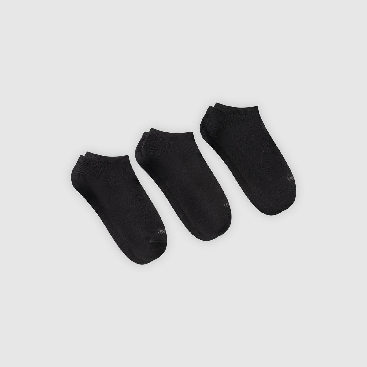 Low Cut Logo Socks (3-Pack) - Black Gold - Black