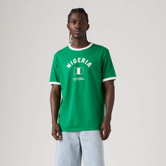 Nigeria Ringer Tee - Nigeria - Multi-Color