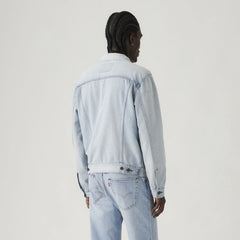 Lightweight Trucker Jacket - Build A House - Light Wash