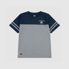 Retro Sport Tee Big Boys 8-20 - Heather Gray