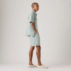 Boxer Seersucker 7" Men's Shorts - Aldwyn Stripe Eden Seersucker - Green