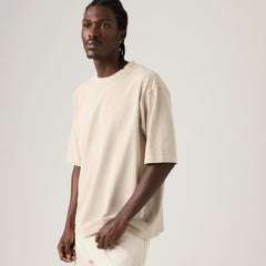 Heavyweight Loose Garment Dye T-Shirt - Garment Dye Pumice Stone - Tan