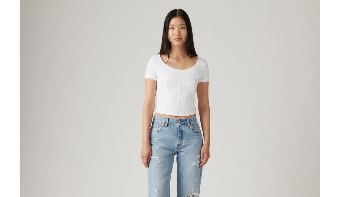 Mars Corset T-Shirt - White