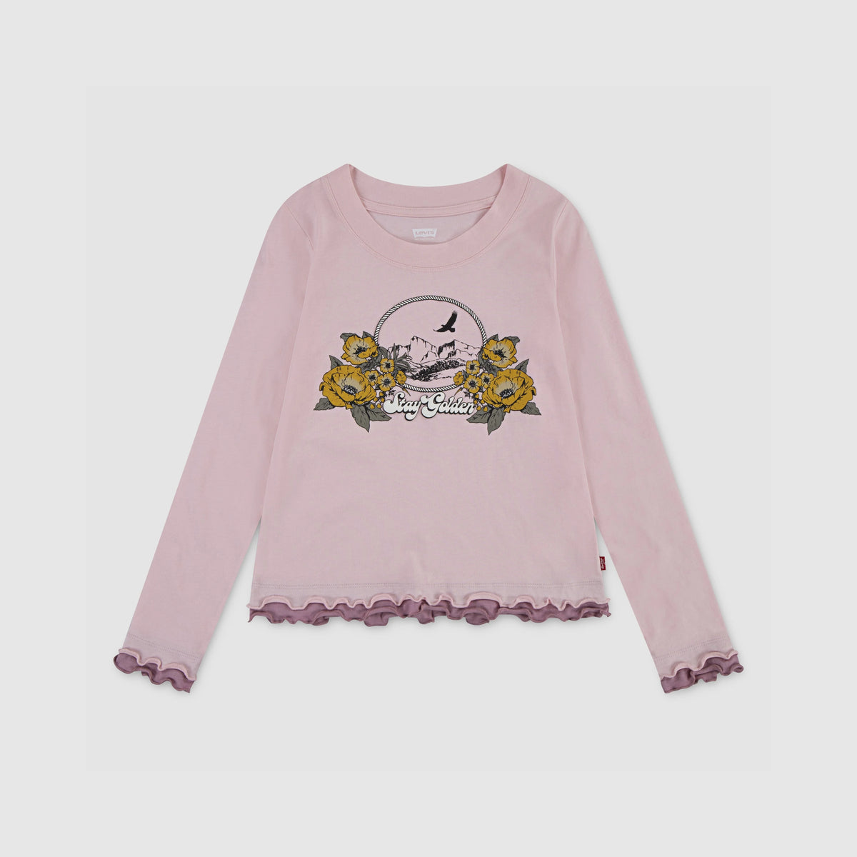 Twofer Tee Big Girls 7-16 - Crystal Rose - Pink
