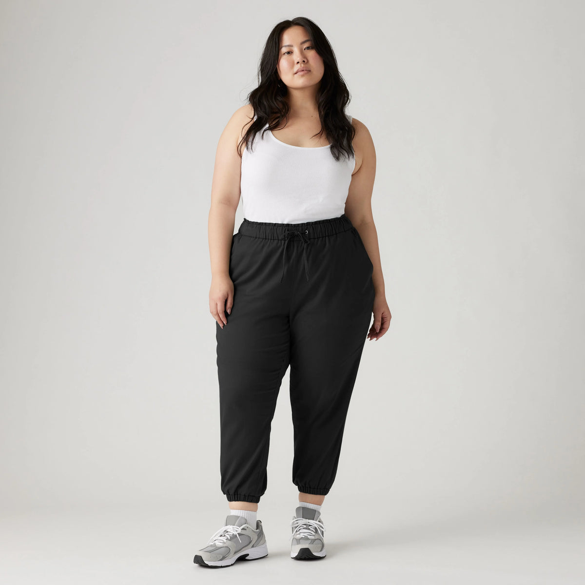 Off Duty Women's Joggers (Plus Size) - Meteorite - Black