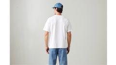 Relaxed Fit Vintage Batwing Graphic T-Shirt - Vintage Chili Oil - White
