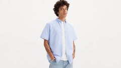 Authentic Short-Sleeve Button-Down Shirt - Allure - White