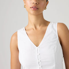Teagan Blouse - Mini Eyelet Bright W - White
