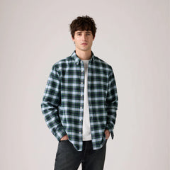 Authentic Button-Down Shirt - Raffa Plaid Dark Green - Green