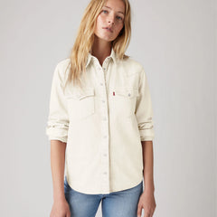 Ultimate Western Denim Shirt - Icy Ecru - White