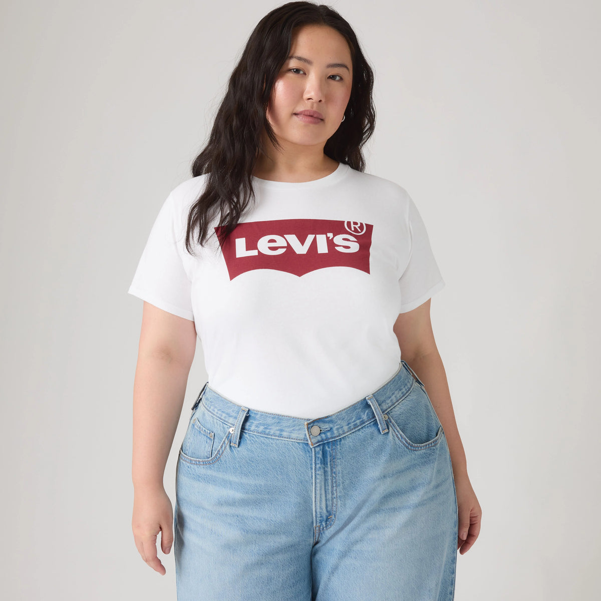 Levi's® Logo Perfect T-Shirt (Plus Size) - White