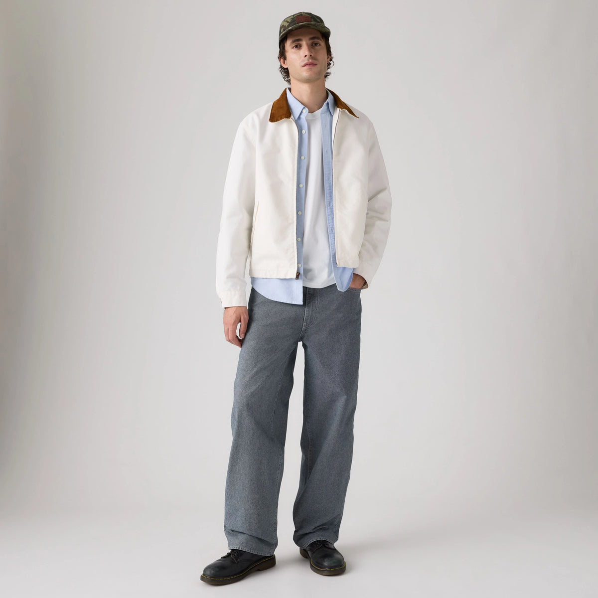 578™ Baggy Men's Jeans - Aged Indigo Pin Check - Grey