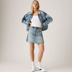 Deconstructed Edge Skirt - Upon Reflection - Medium Wash