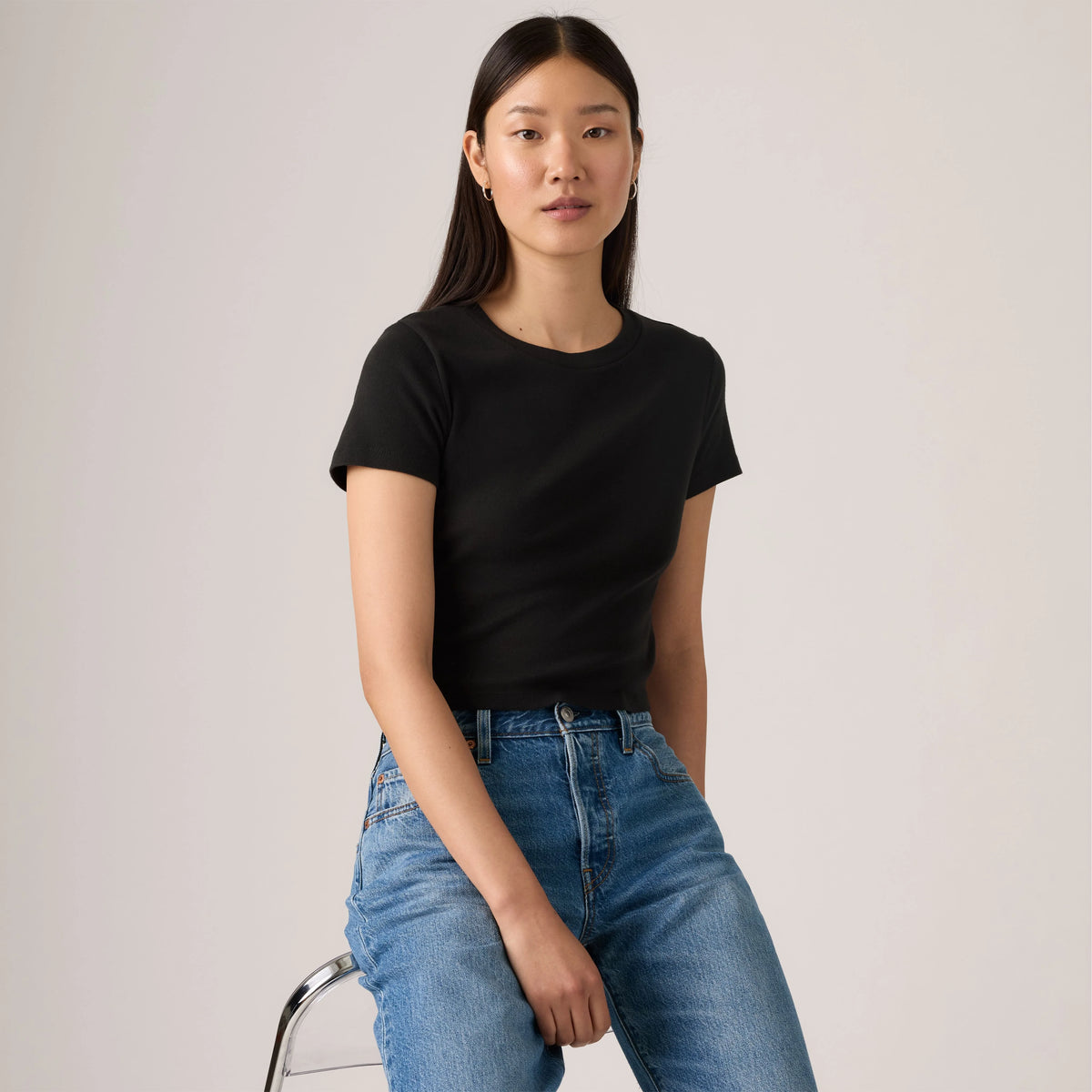 Essential Sporty T-Shirt - Caviar - Black