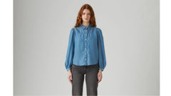 Journey Western Shirt - Bright Mid Stone - Medium Wash