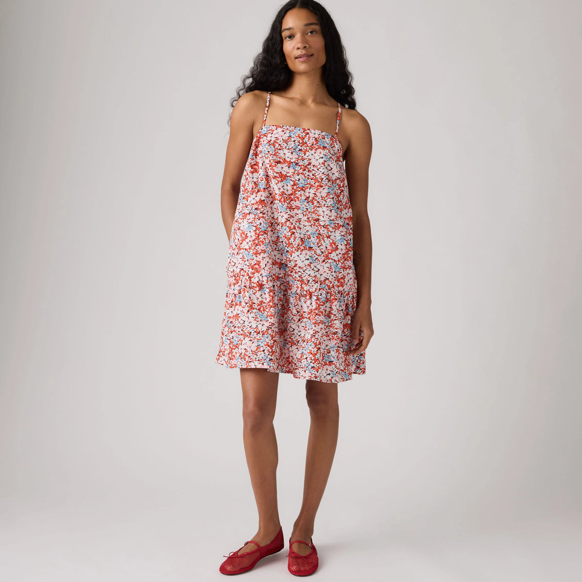Adira Mini Dress - Laurie Floral Coral - Multi-Color