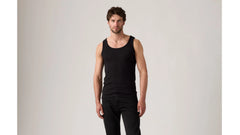 Rib Tank (2-Pack) - Black and Snow Marble Heather - Multi-Color