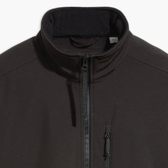 Soft Shell Stand Collar Jacket - Black