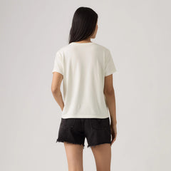 Graphic Logo Favorite Short Sleeve Tee - P2_Peony Print Bw Fi - White