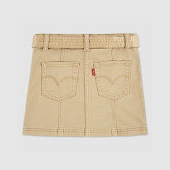 Buttoned Denim Skirt Little Girls 4-6x - Curds and Whey - Beige
