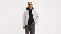 Cavalry Twill Varsity Bomber Jacket - Grey Violet - Grey