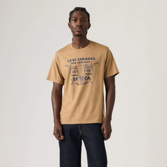 Relaxed Fit Short-Sleeve Graphic T-Shirt - Longhorn Tigers Eye - Brown