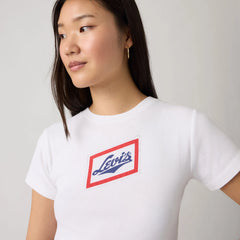 Graphic Logo Essential Sporty Tee - Vintage Levis Logo_S - White