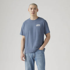 Relaxed Fit Short Sleeve Graphic T-Shirt - Vintage Indigo - Blue