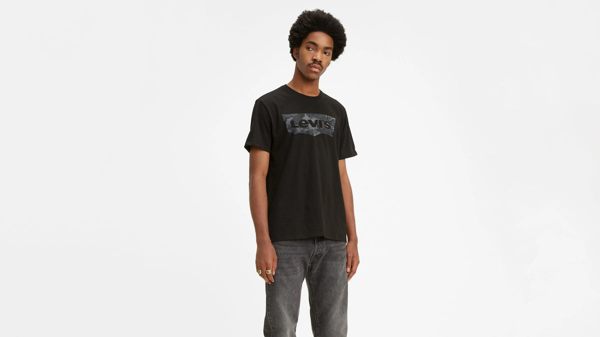 Short Sleeve Graphic Tee Shirt - Mineral Black - Black