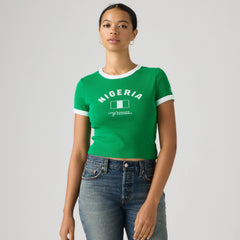 Nigeria Mini Ringer Tee - Nigeria - Multi-Color