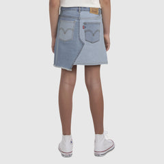 Mash Up Denim Skirt Big Girls 7-16 - Fully Baked - Light Wash