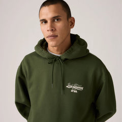 Relaxed Graphic Hoodie Sweatshirt - Wild West Tour Duffel Bag - Green