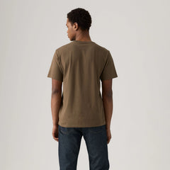 Relaxed Fit Short-Sleeve Graphic T-Shirt - Red Tab Alumni Rain Drum - Brown