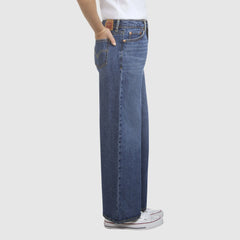 High Rise Baggy Jeans Big Girls 7-16 - Pacific Highway - Dark Blue