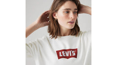 Graphic Iconic Heritage Crewneck Sweatshirt - Vintage White