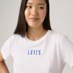 Graphic Logo Favorite Short Sleeve Tee - Serif Logo Tee Brigh - White