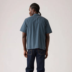 Short-Sleeve Sunset Standard Camp Shirt - Ricky Dobby Plaid - Blue