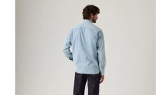 Shorthorn Sawtooth Western Shirt - Standly - Medium Wash