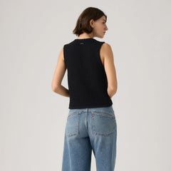 Helen Mini Boucle Vest - Anthracite Night - Black
